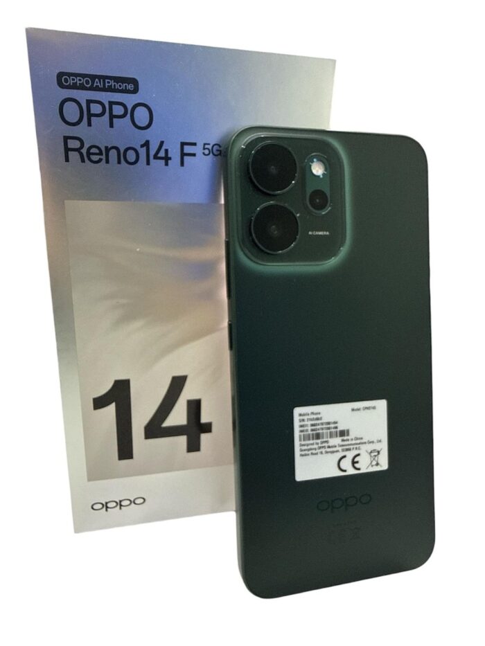 Telefon mobil OPPO Reno14 F, Dual SIM, 8GB RAM, 256GB, 5G, Luminous Green, Cutie - imagine 2